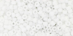 TOHO 11/0 opak gefrostet weiß Glasperlen 5 Gramm 2 mm seedbeads