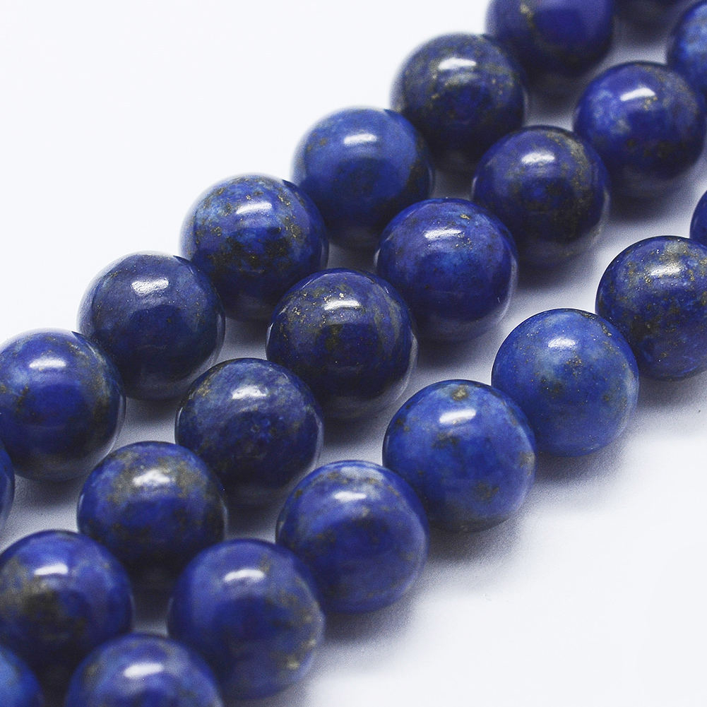 Lapislazuli Perlenstrang 4,5 mm (ca. 85 Perlen / ca. 39 cm Länge)