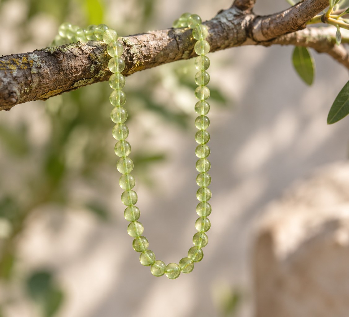 Peridot Perlenstrang unregelmäßige Perlen 3,2 - 3,5 mm (ca. 36 cm Länge)
