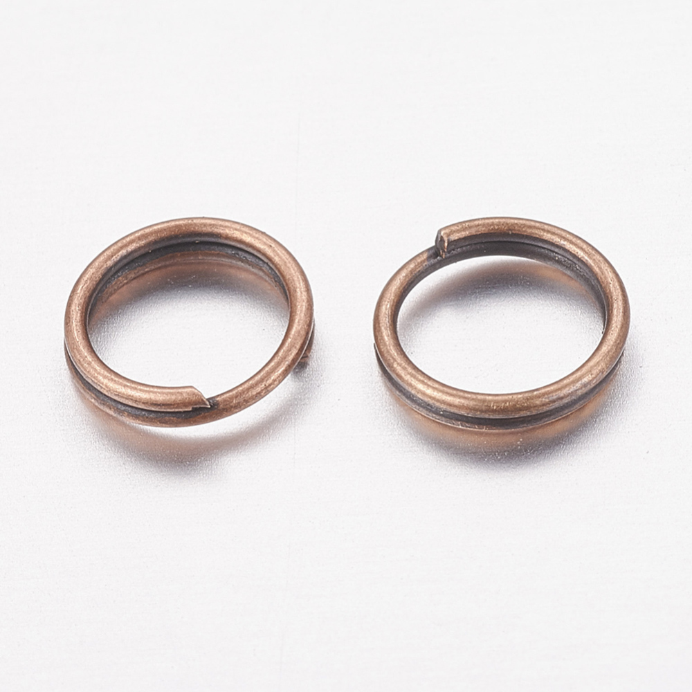 50 Spaltringe kupferfarben 6 x 1,4 mm
