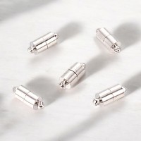 Stabiler Magnetverschluß silberfarben 16 x 6 mm