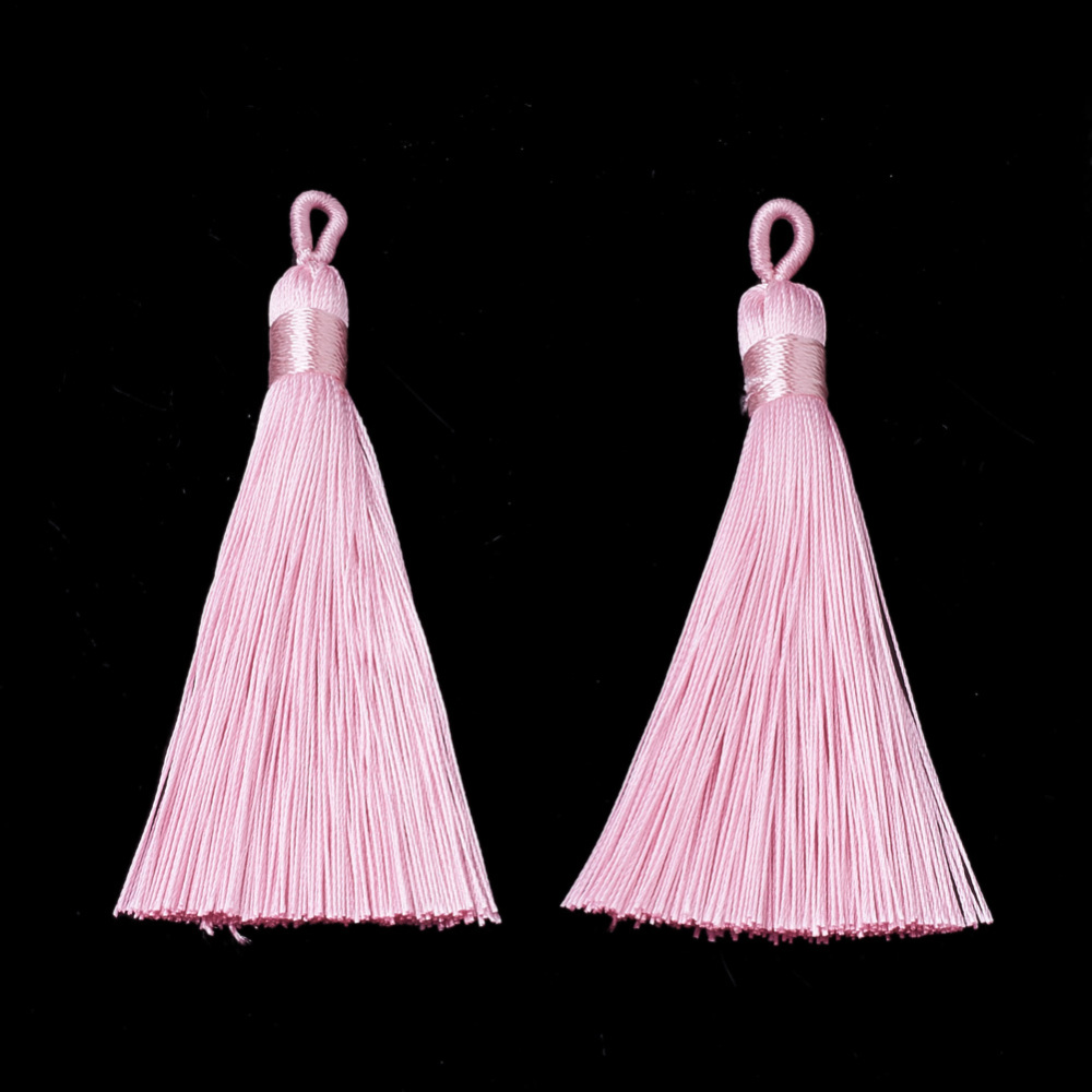 Hochwertige Polyester Quaste rosa 80-90 x 8,5-9 mm