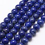 Lapislazuli Perlenstrang 6 - 6,5 mm rund glatt glänzend (ca. 62 Perlen / ca. 39 cm Länge