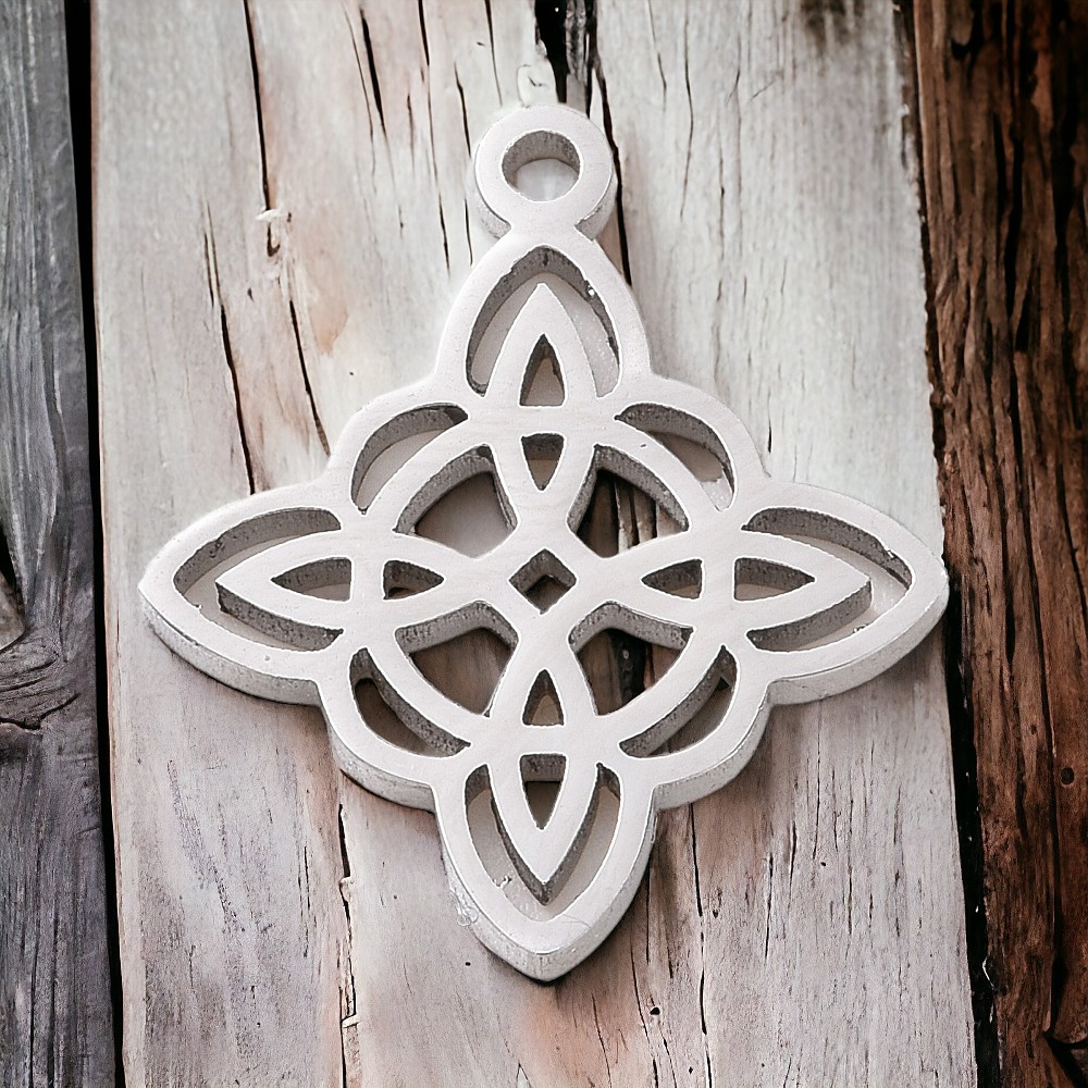 Edelstahl Anhänger Charm 19 x 16 x 1 mm