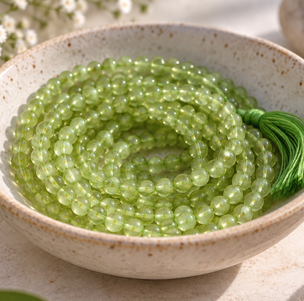 Peridot Perlenstrang unregelmäßige Perlen 3,2 - 3,5 mm (ca. 36 cm Länge)