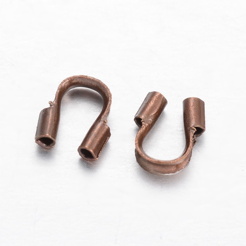 10 Drahtverstärker rotkupferfarben 4,5 x 4 x 1,2 mm