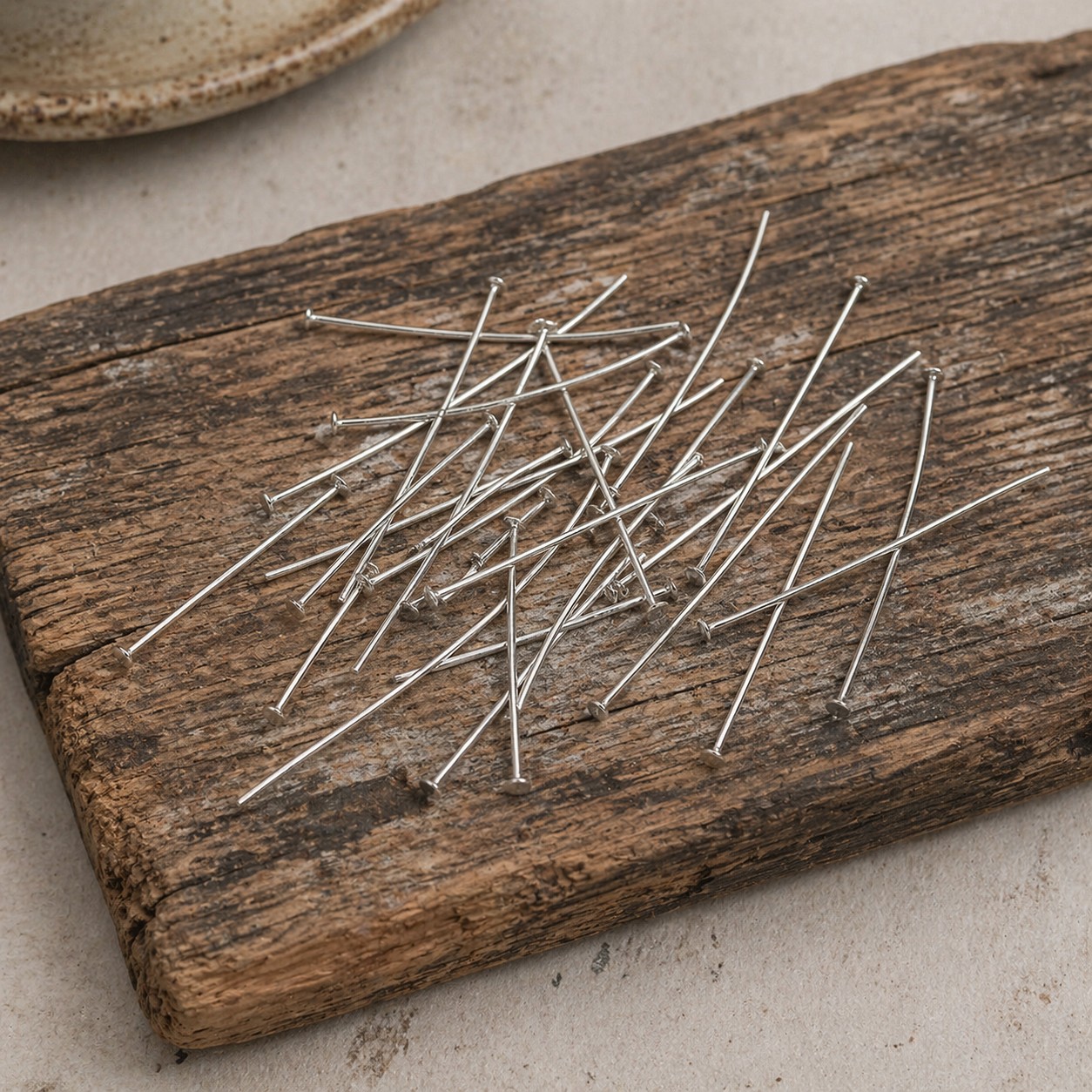 25 Edelstahl Kopfstifte 40 mm