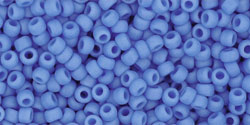 TOHO 11/0 opaque frosted cornflower Glasperlen 5 Gramm 2 mm seedbeads