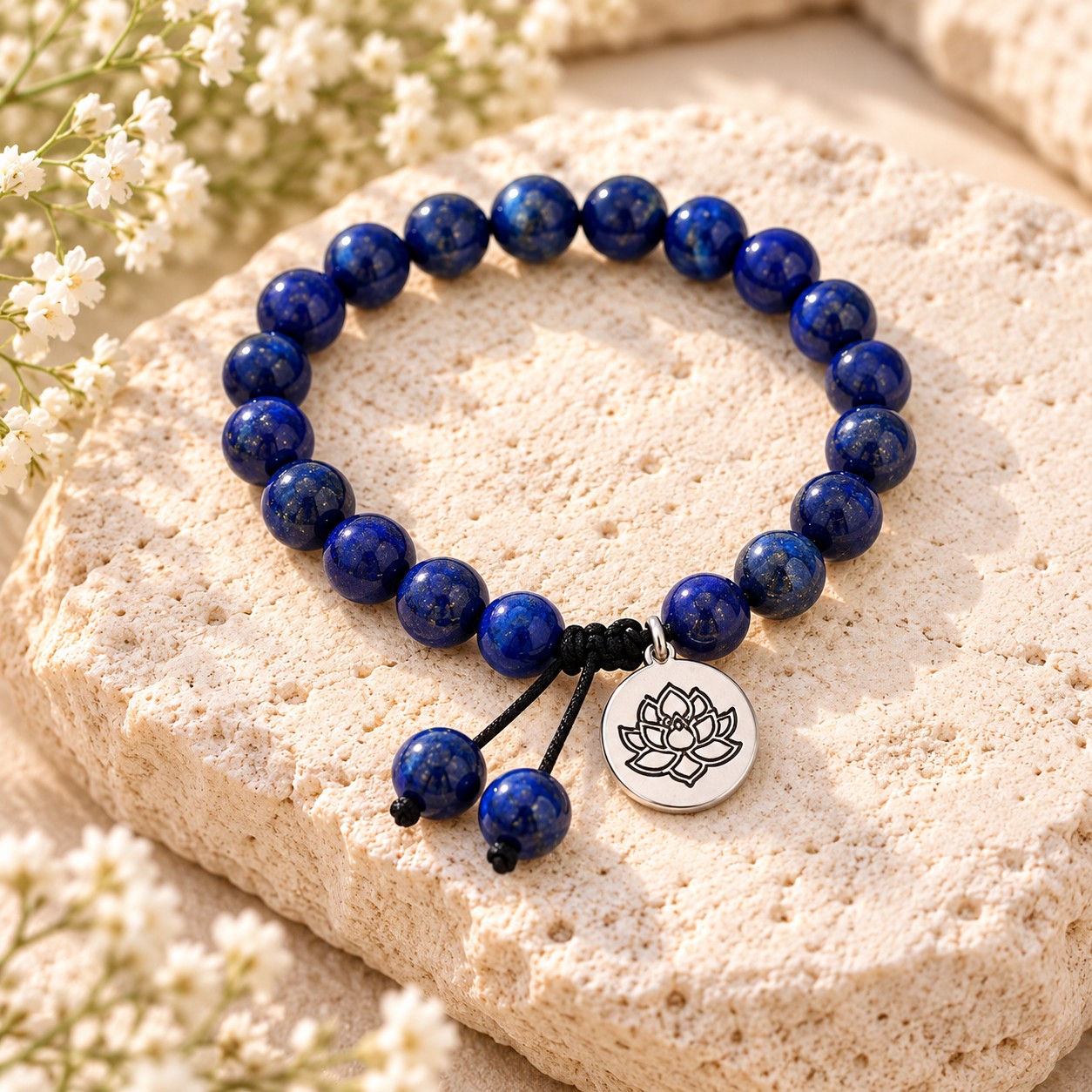 DIY Schmuck Bastelset mit Lapislazuli Perlen für Lange Kette und Armband mit Lapislazuli Perlen