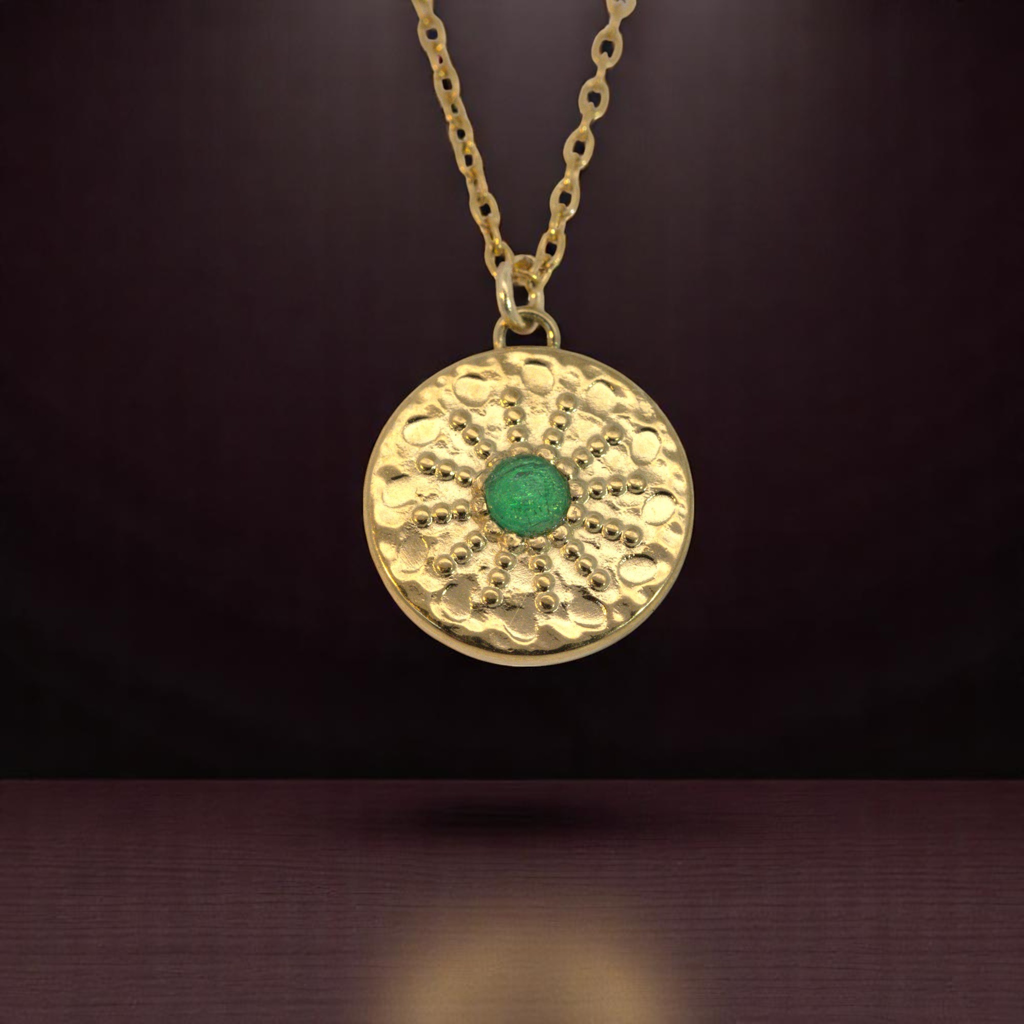 Bastelset Edelstahl Kette mit Cabochon Anhänger