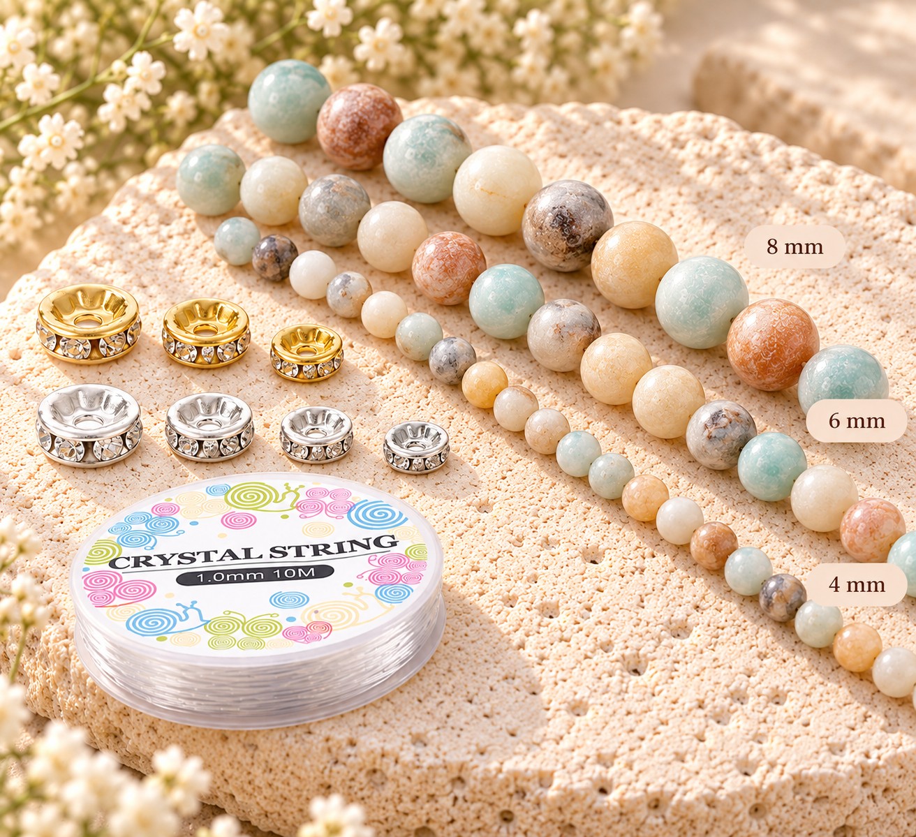 DIY Armband Bastelset SEELENZAUBER - mit Amazonit Perlen