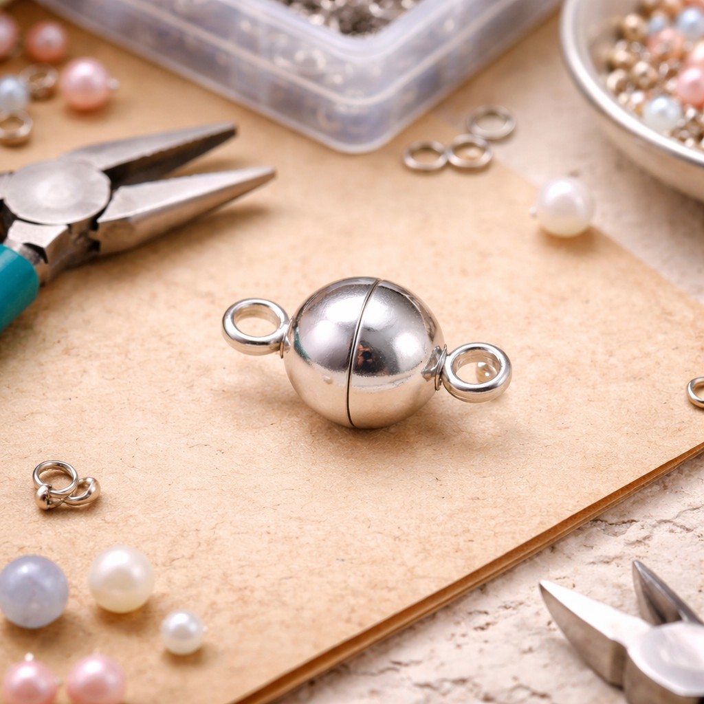 Hochwertiger Edelstahl Magnetverschluß 12 x 6 mm