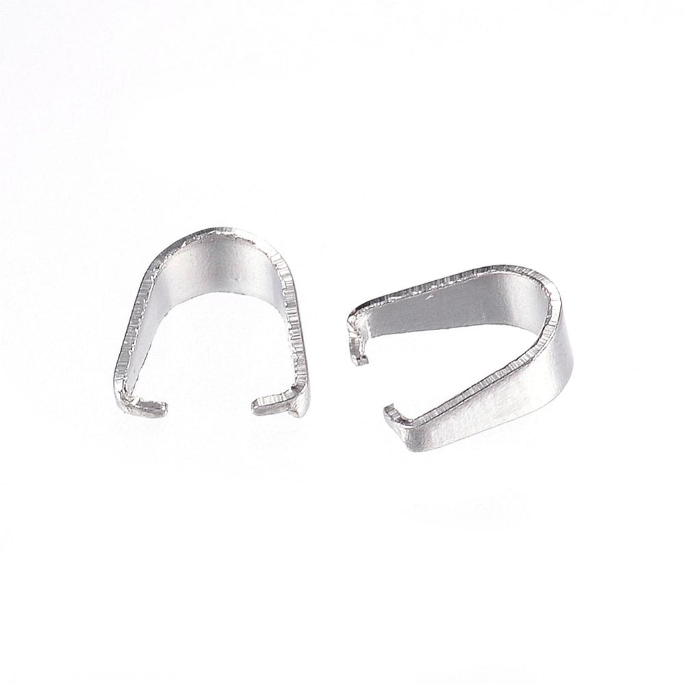 10 stabile Edelstahl Anhängerschlaufen 7 x 6 x 3 mm