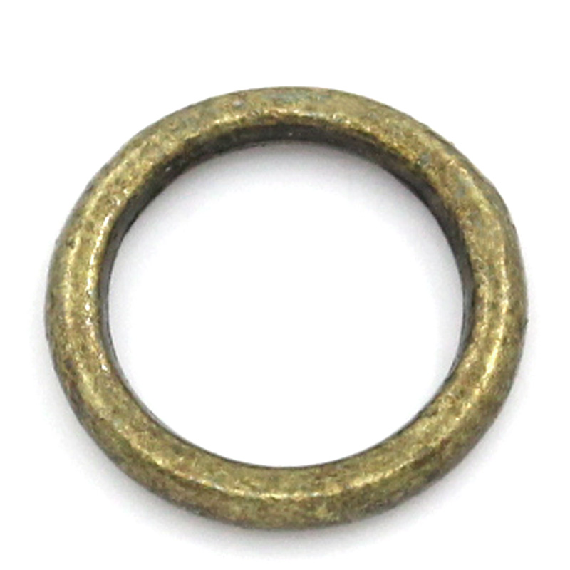 25 Binderinge bronzefarben geschlossen
