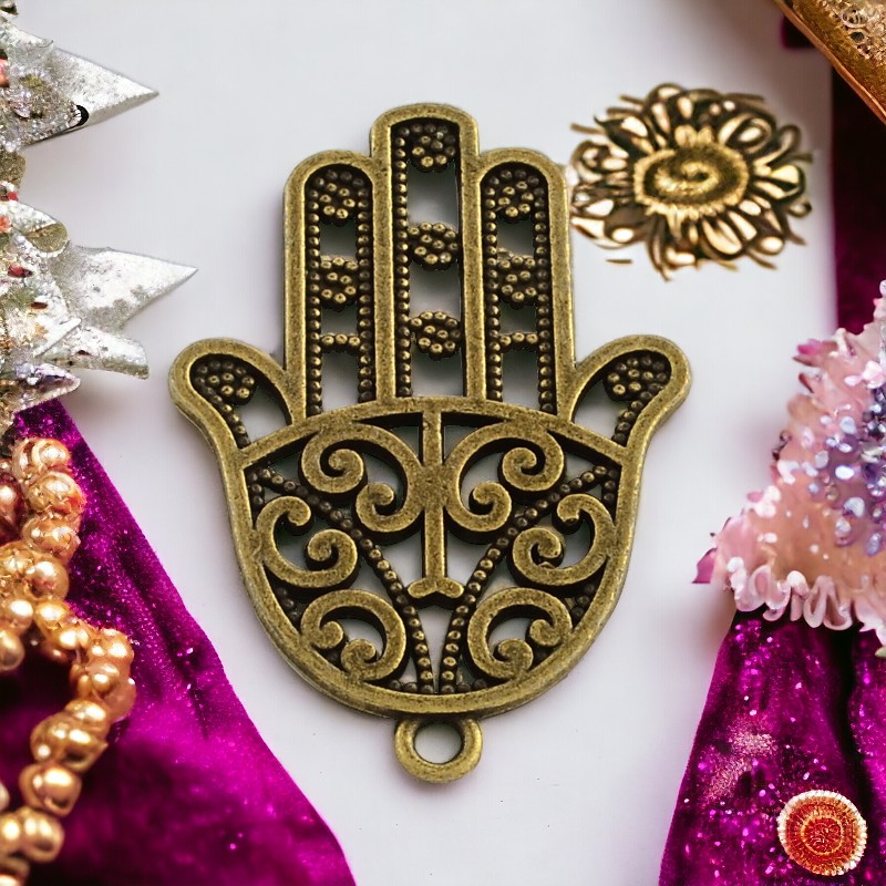 Hamsa Hand antik bronzefarben