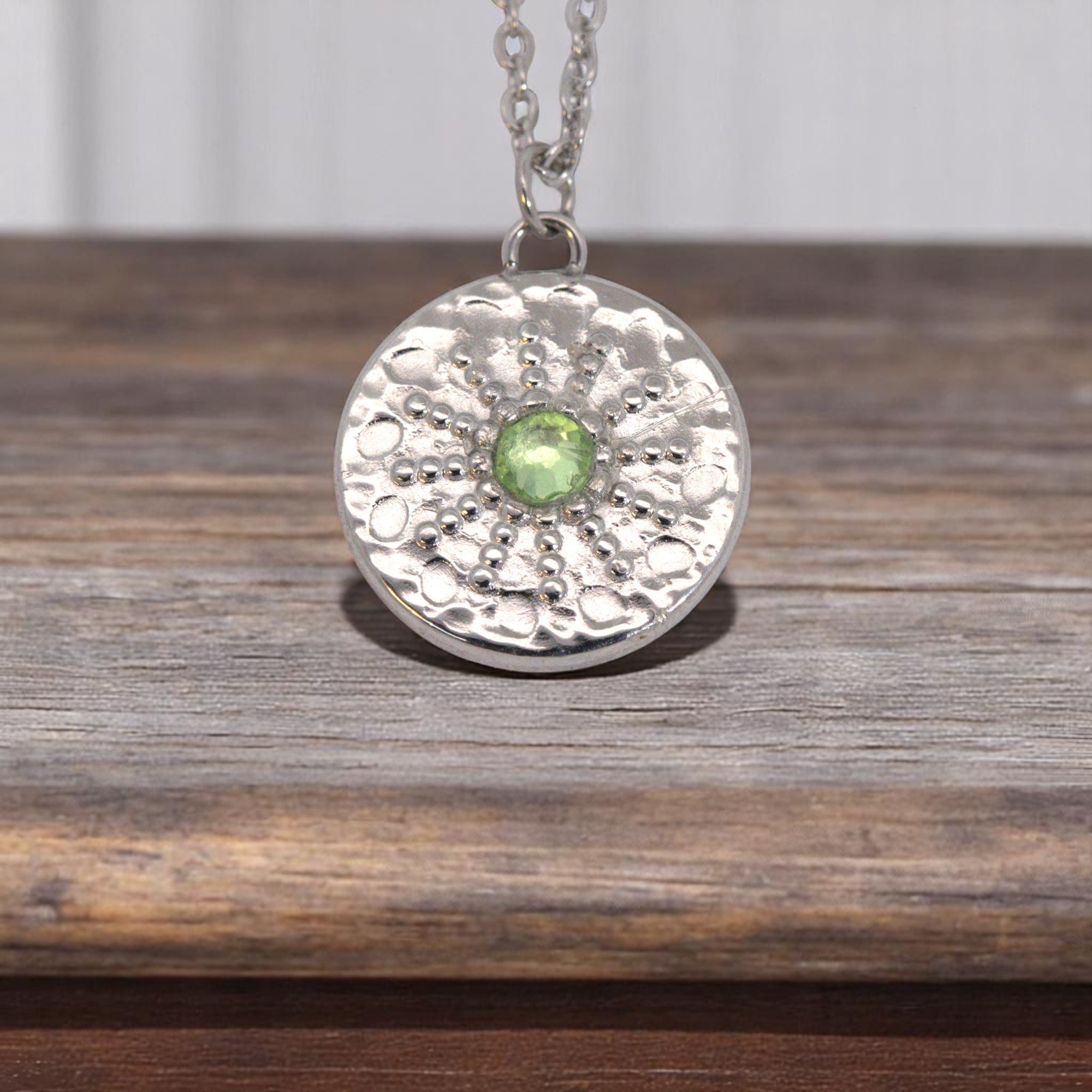 Bastelset Edelstahl Kette mit Cabochon Anhänger