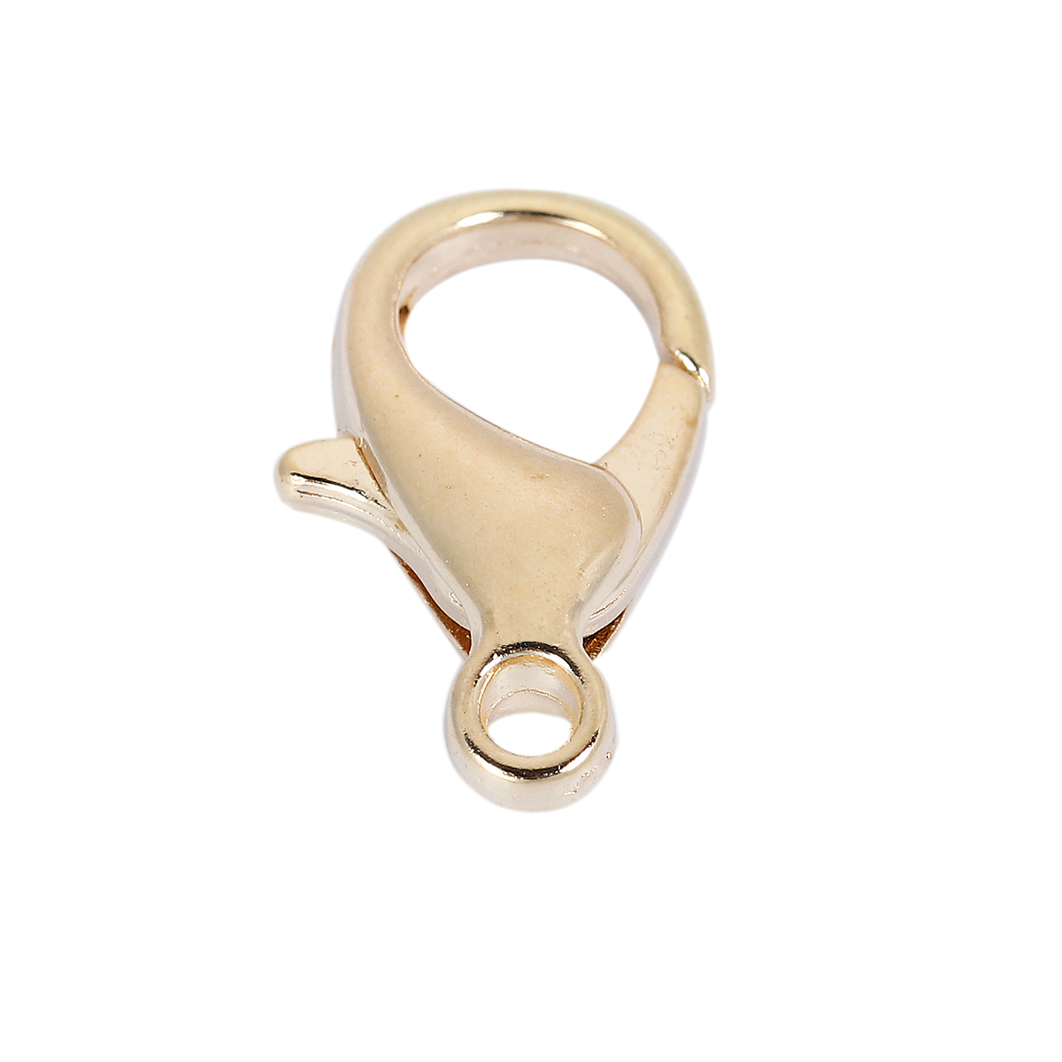 5 Karabinerverschlüsse goldfarben 12 x 7 mm