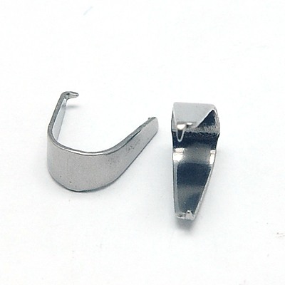 5 Edelstahl Anhängerschlaufen Schnappbügel 7 x 6 mm