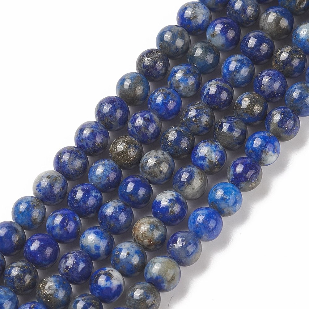 Lapislazuli Perlenstrang 4,2 mm (ca. 87 Perlen / ca. 39 cm Länge)