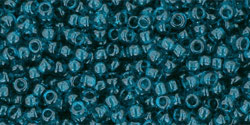 TOHO 11/0 capri blue transparent Glasperlen 5 Gramm 2 mm seedbeads