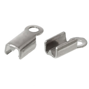 4 Edelstahl Endkappen für Draht oder Schnur 9 mm x 4 mm geeignet für 2,5 mm Schnur