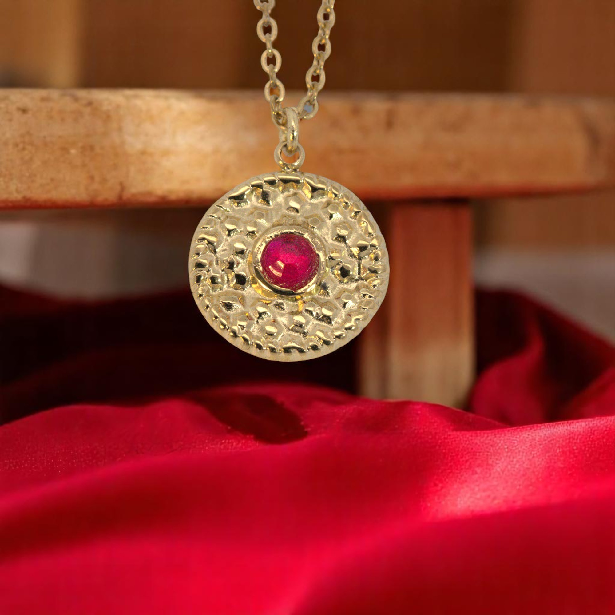 Bastelset Edelstahl Kette mit Cabochon Anhänger 