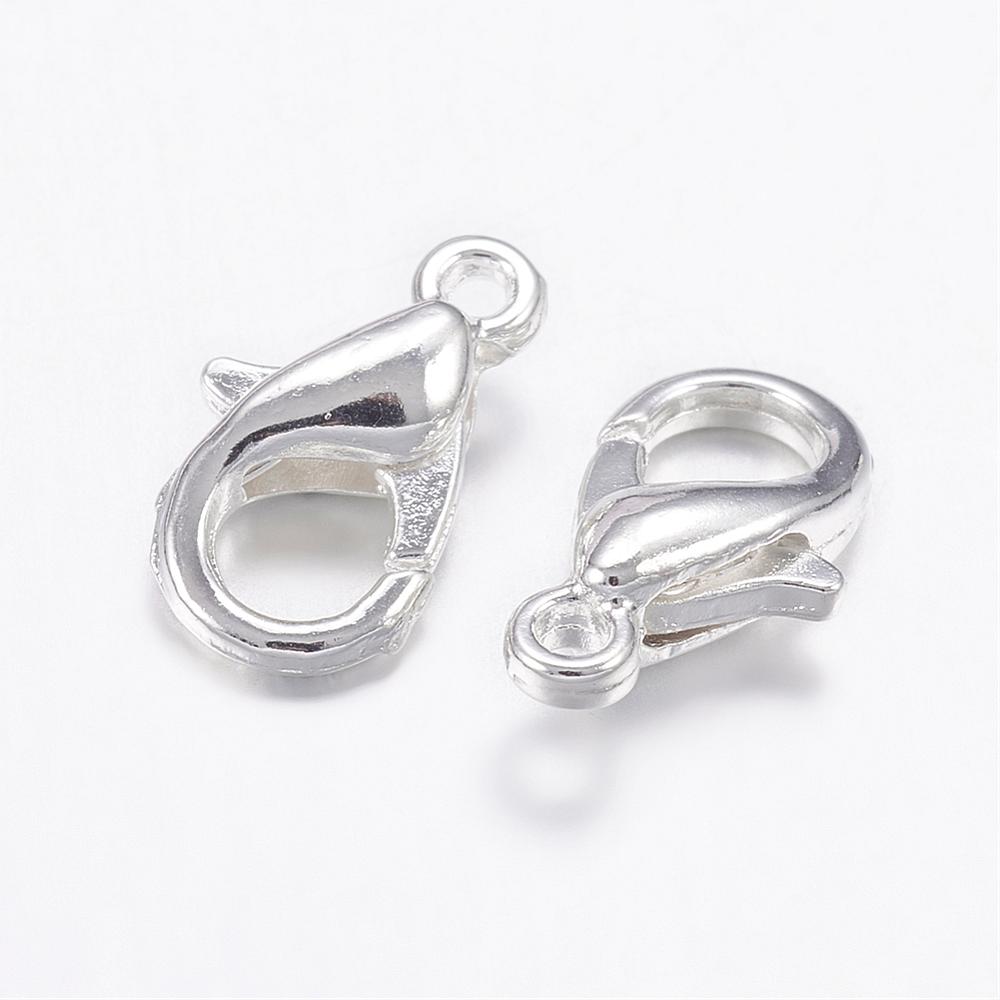 10 Metall Karabinerverschlüsse 16 x 8 mm