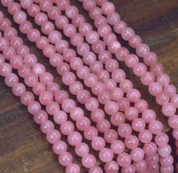 Natürlicher Mashan Jadeperlenstrang rund 4 mm (ca. 93 Perlen / ca. 39 cm Länge)
