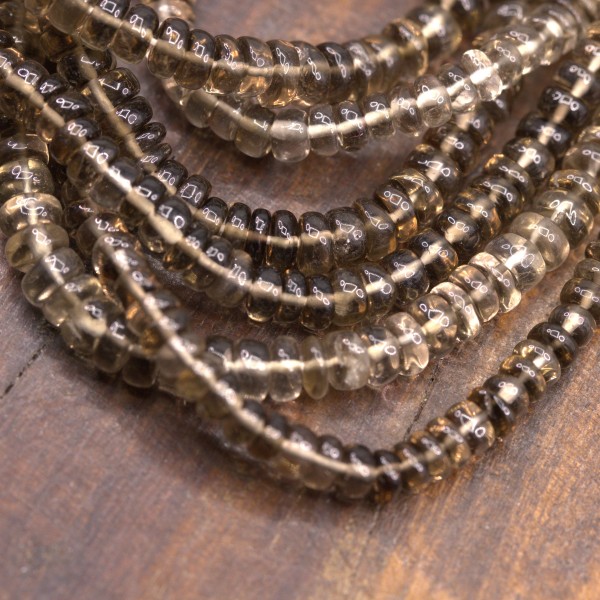 Topaz Perlenstrang unregelmäßige Rondelle 5-6 x 2-3 mm (ca. 35 cm Länge)