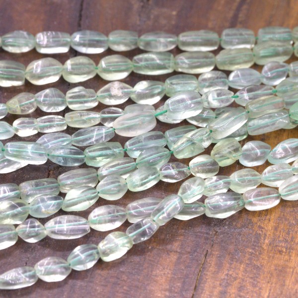 Fluorit Perlenstrang unregelmäßige längliche Perlen 9-11 x 4-6 mm (ca. 33 cm Länge)